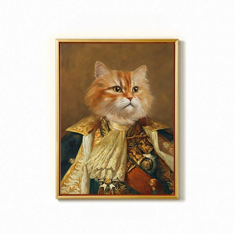 Custom Hand-Painted Pet Portrait - Gallery-Quality Canvas | PawsClone