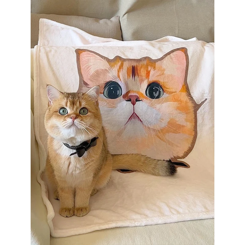 Custom Blanket with Pet Portrait