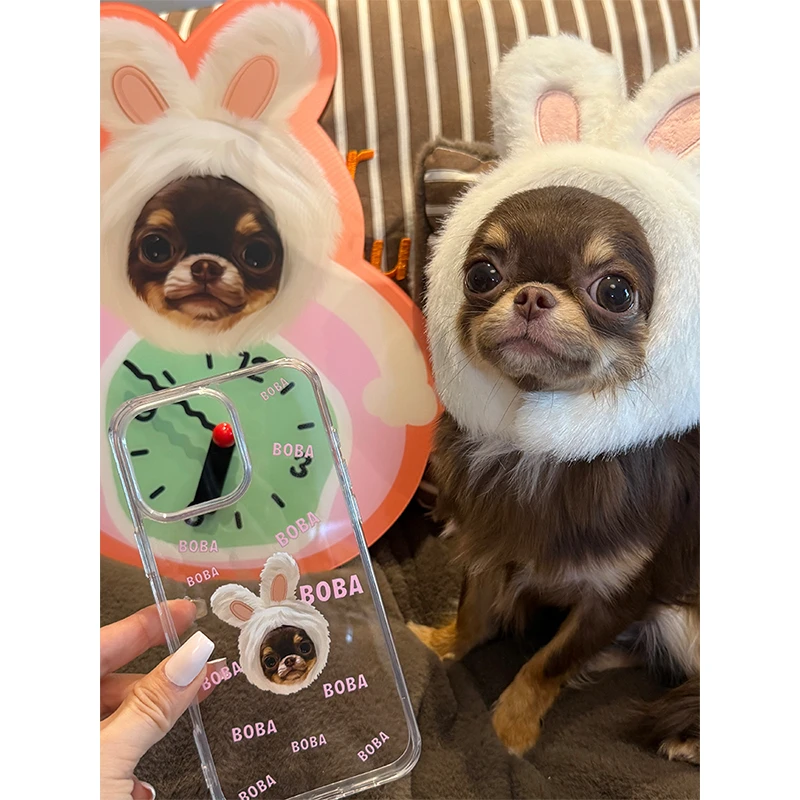 Custom iPhone Clear Case with Pet Photo