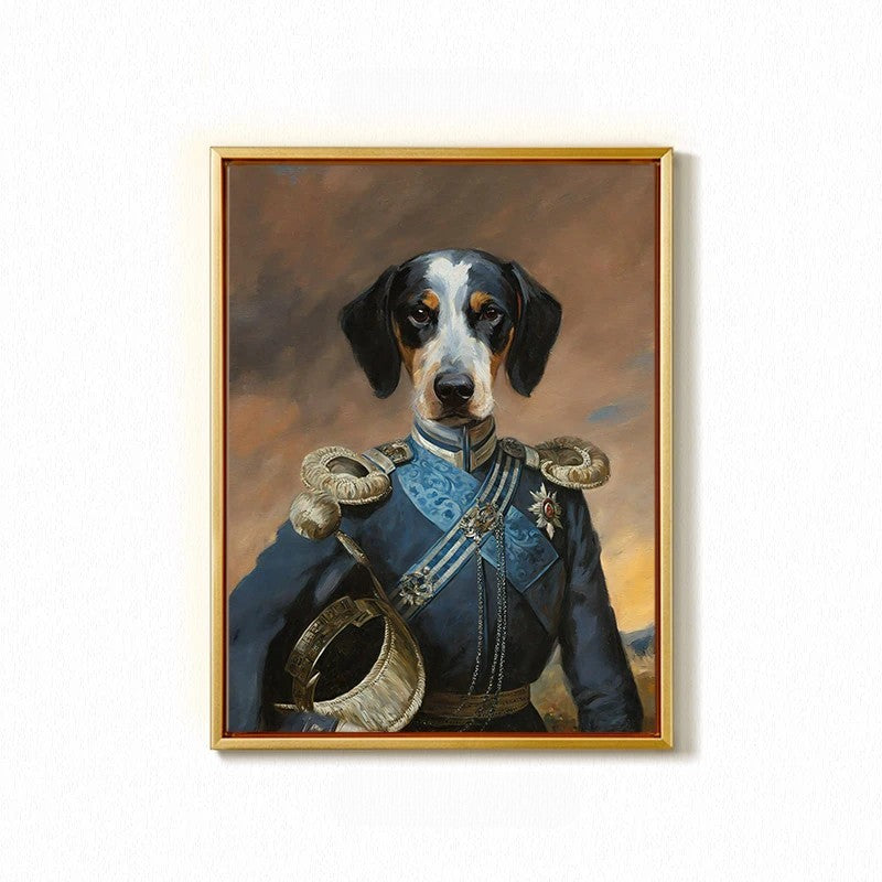 Custom Hand-Painted Pet Portrait - Gallery-Quality Canvas | PawsClone