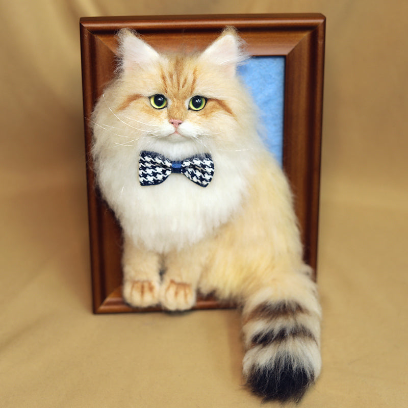3D Felt Pet Portrait - Handmade Custom Frame | PawsClone