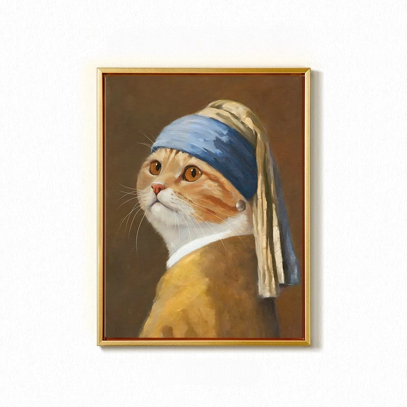 Custom Hand-Painted Pet Portrait - Gallery-Quality Canvas | PawsClone