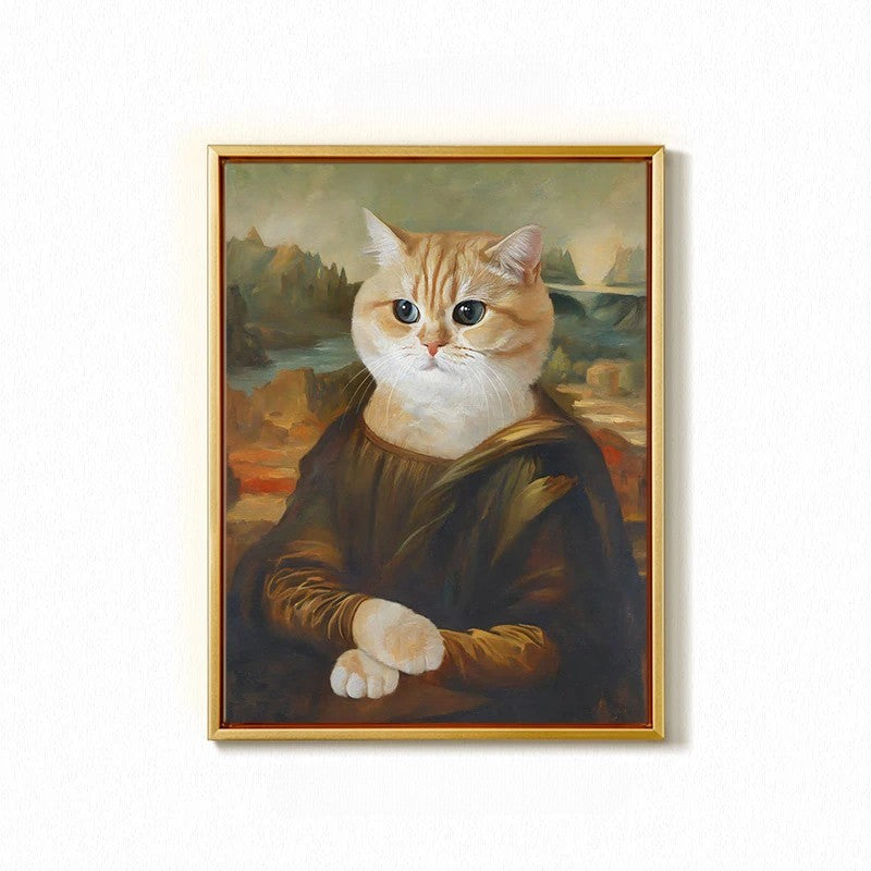 Custom Hand-Painted Pet Portrait - Gallery-Quality Canvas | PawsClone