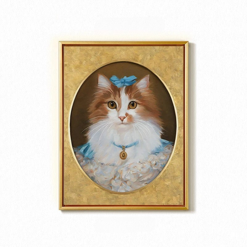 Custom Hand-Painted Pet Portrait - Gallery-Quality Canvas | PawsClone