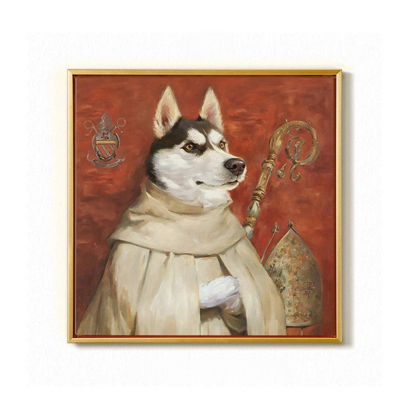 Custom Hand-Painted Pet Portrait - Gallery-Quality Canvas | PawsClone