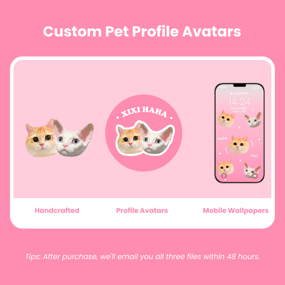 Custom Pet Profile Avatars (Digital File)