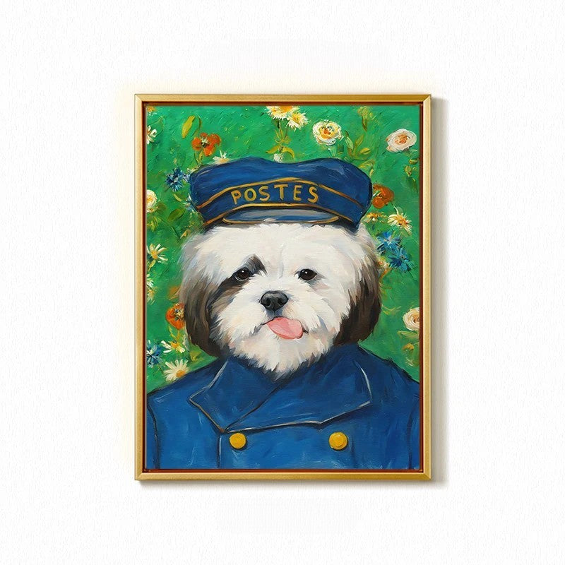 Custom Hand-Painted Pet Portrait - Gallery-Quality Canvas | PawsClone