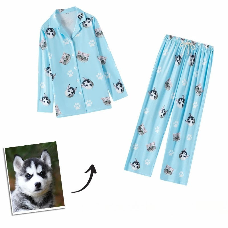 Custom Pet Pajamas - Matching Family Sets with Photo Prints | PawsClone