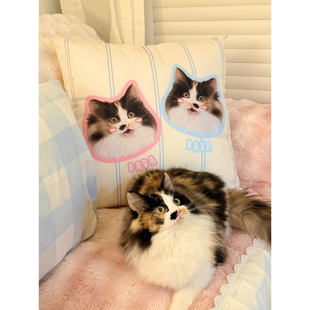 Custom Pillow with Pet Photo