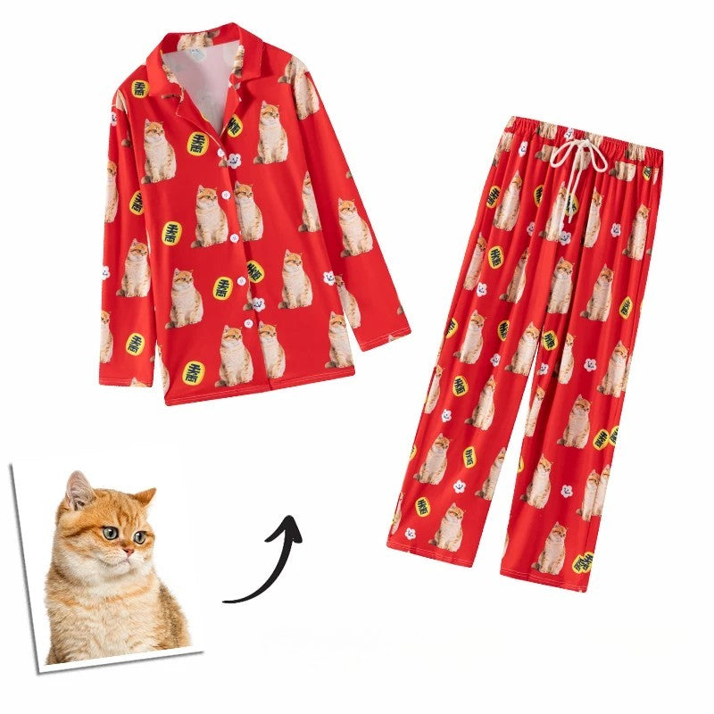 Custom Pet Pajamas - Matching Family Sets with Photo Prints | PawsClone