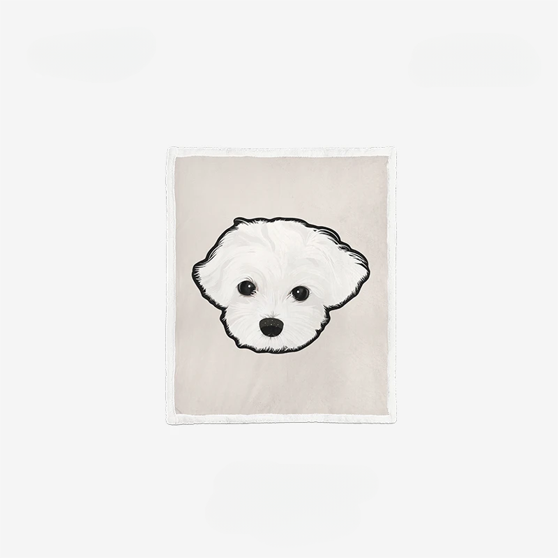 Custom Blanket with Pet Portrait