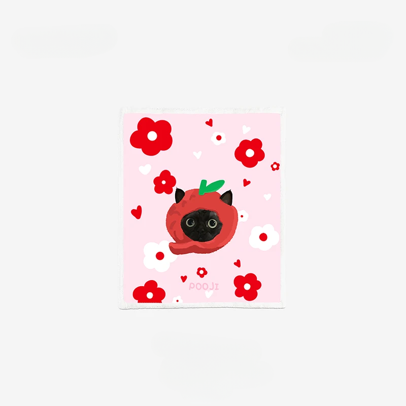 Custom Blanket with Pet Portrait