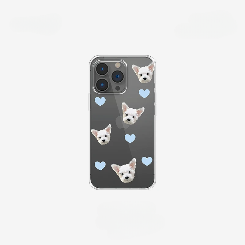 Custom iPhone Clear Case with Pet Photo