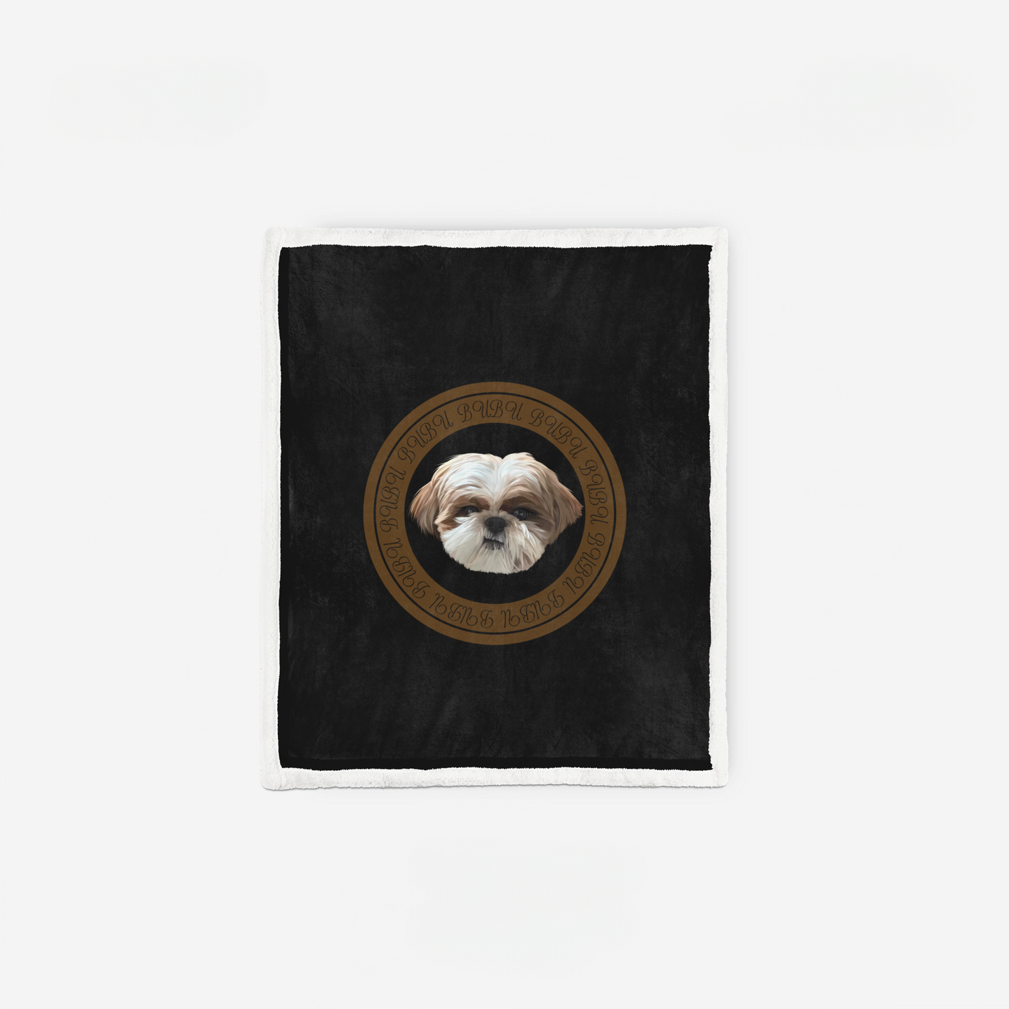 Custom Blanket with Pet Portrait
