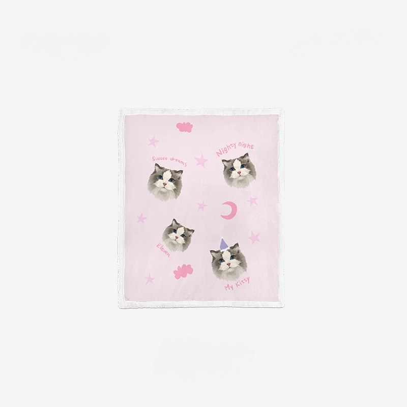 Custom Blanket with Pet Portrait