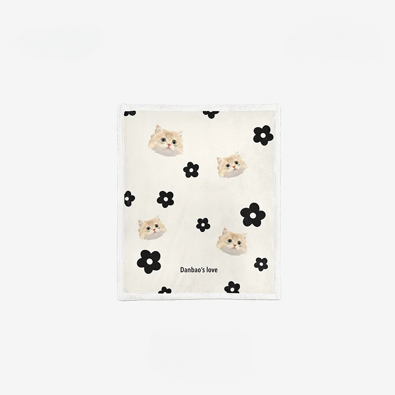 Custom Blanket with Pet Portrait