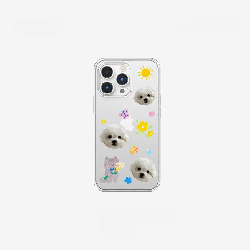 Custom iPhone Clear Case with Pet Photo