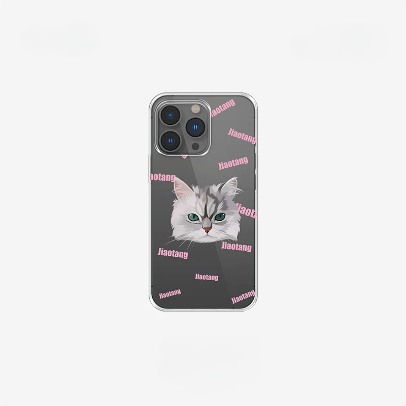 Custom iPhone Clear Case with Pet Photo