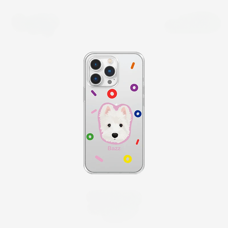 Custom iPhone Clear Case with Pet Photo