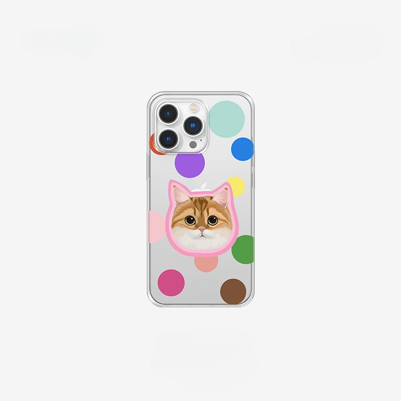 Custom iPhone Clear Case with Pet Photo