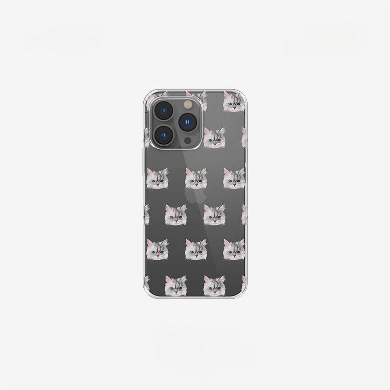 Custom iPhone Clear Case with Pet Photo