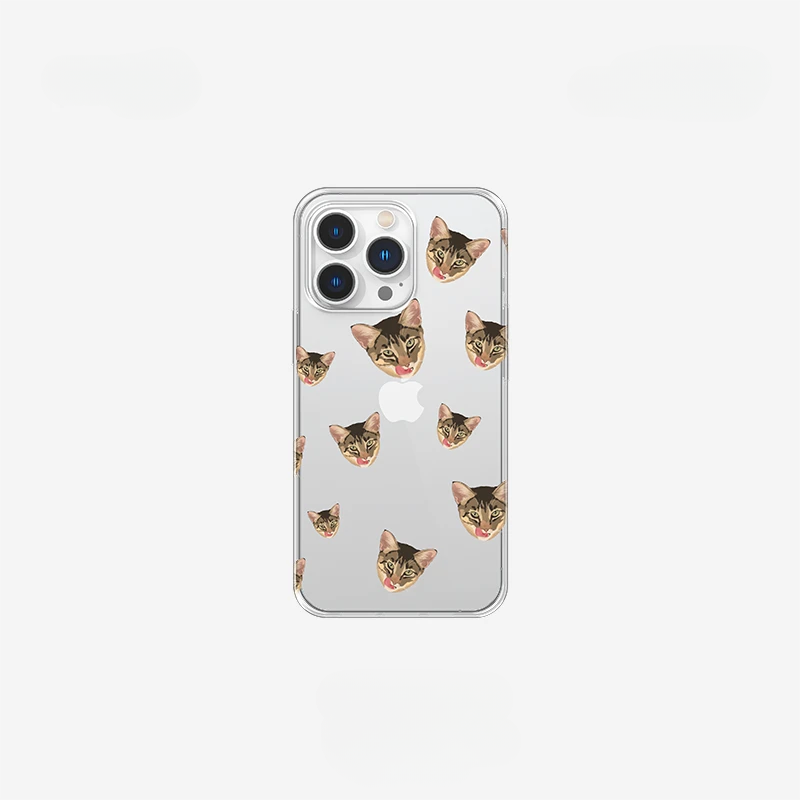 Custom iPhone Clear Case with Pet Photo