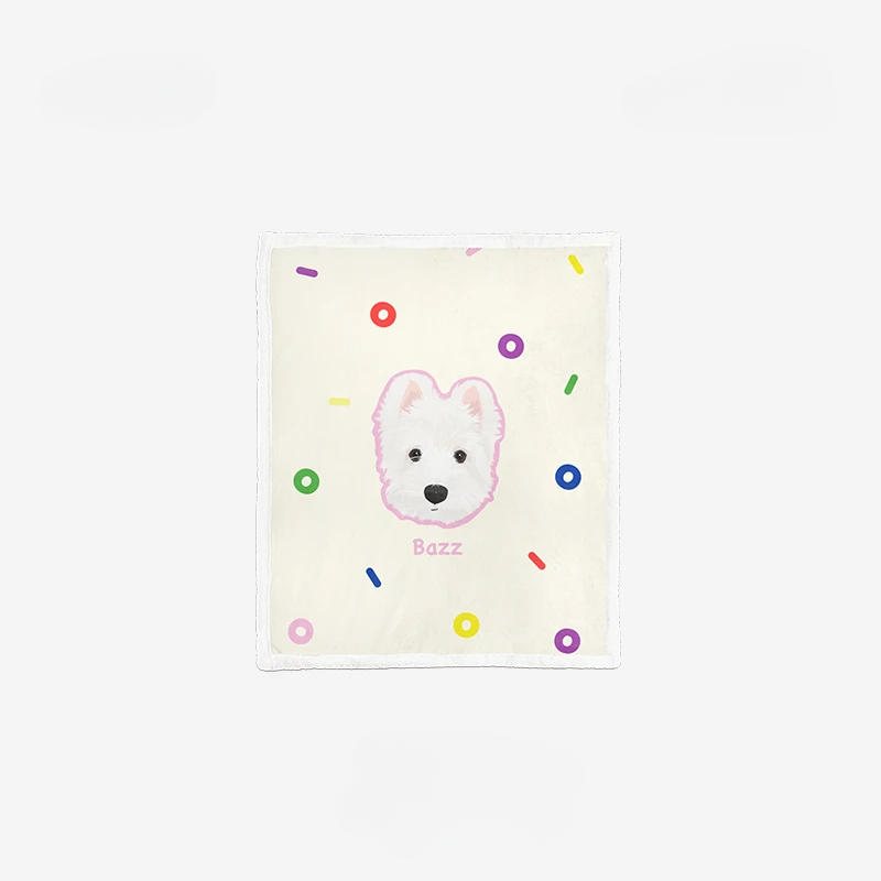 Custom Blanket with Pet Portrait