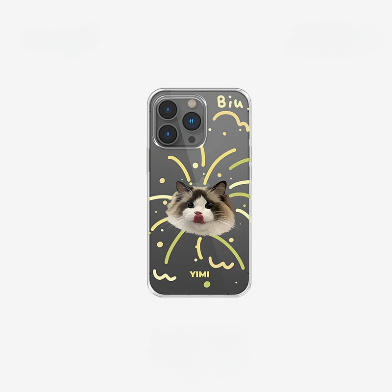 Custom iPhone Clear Case with Pet Photo