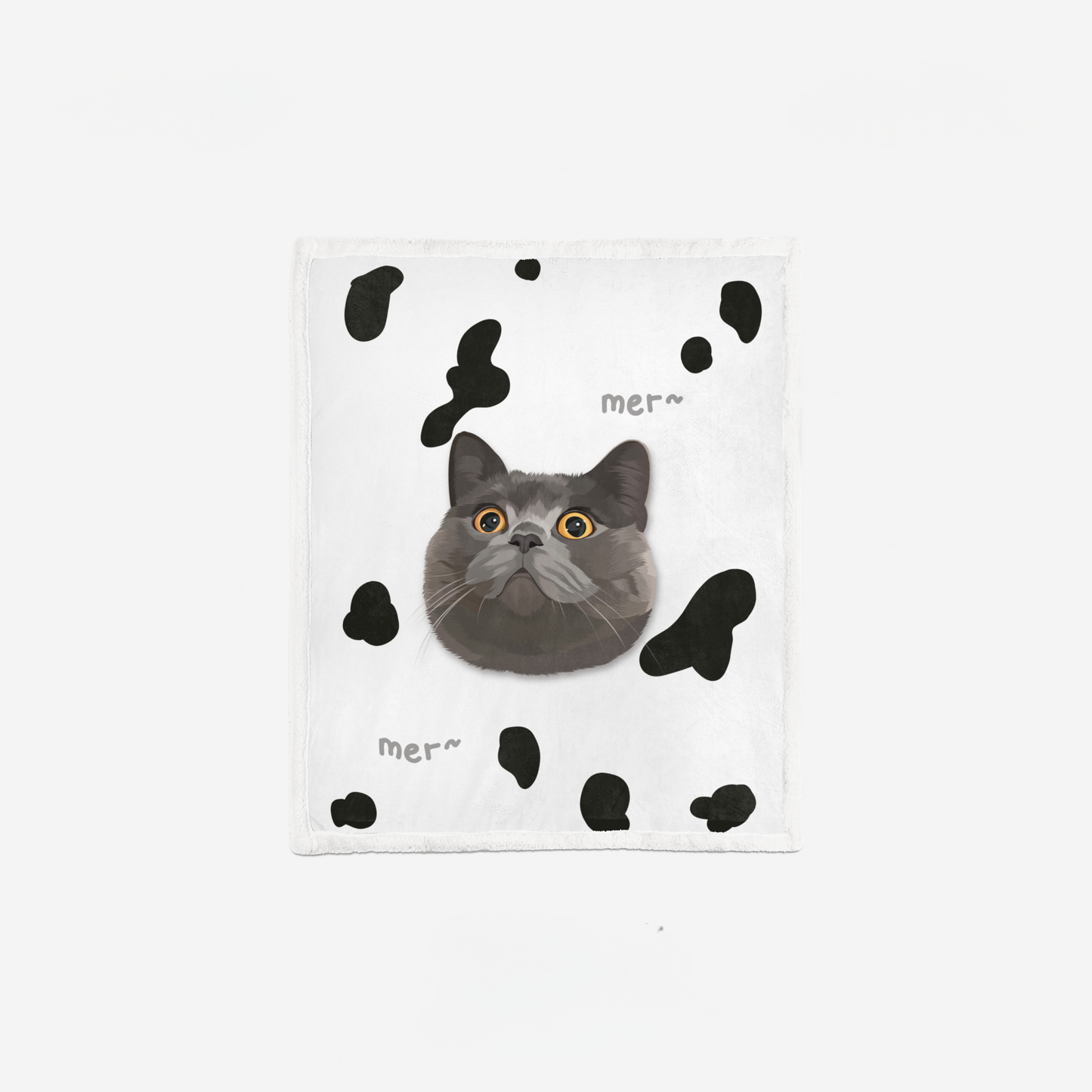 Custom Blanket with Pet Portrait