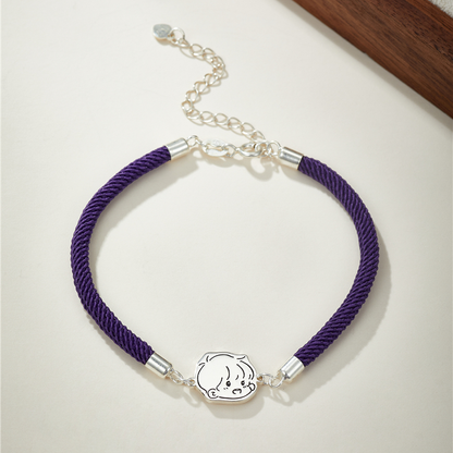 Custom Silver Bracelet with Pet Portrait Engraving