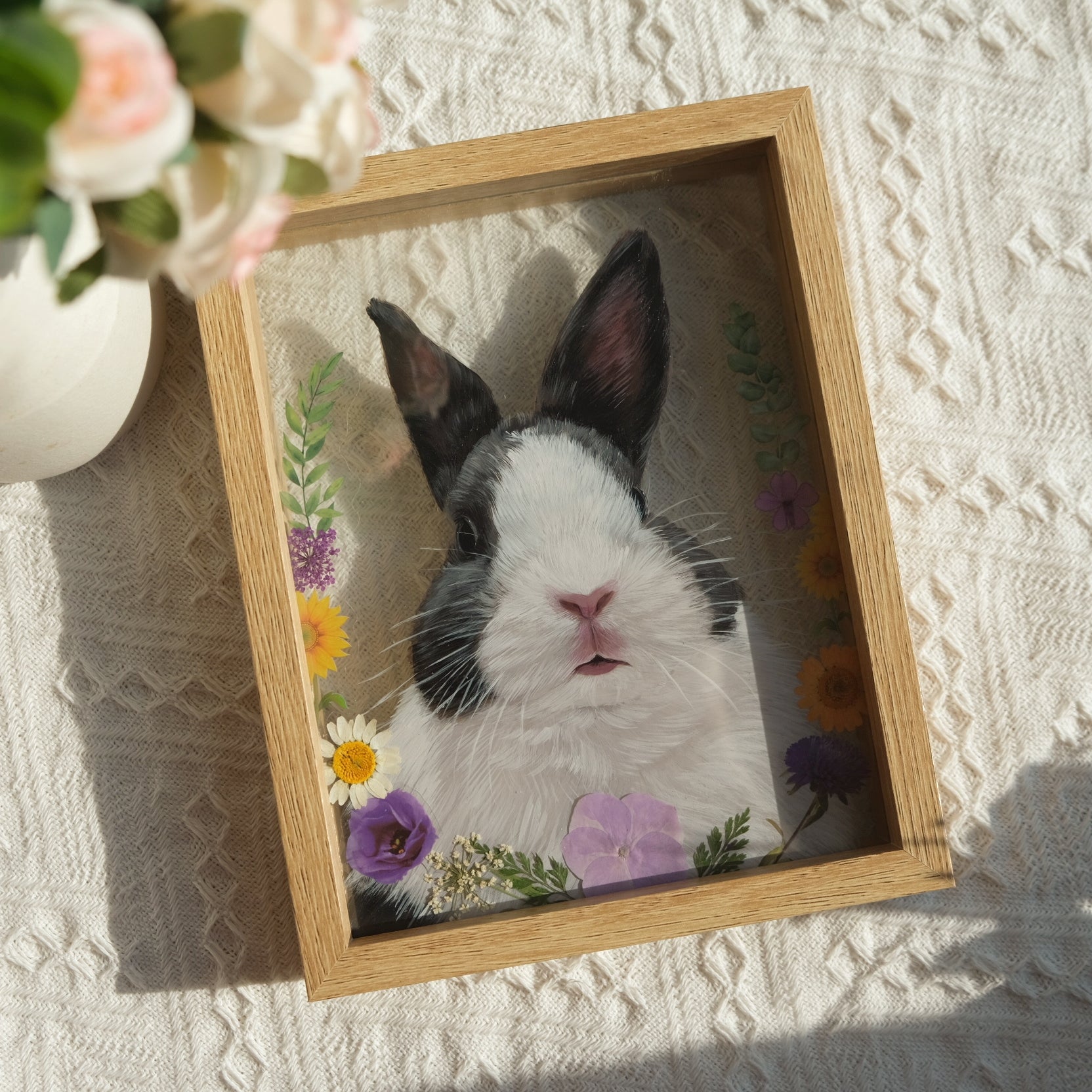 Hand-Painted Glass Pet Portrait - Custom Crystal Art | PawsClone