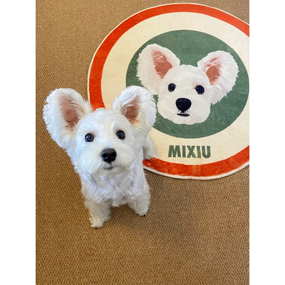 Custom Rug with Pet Face