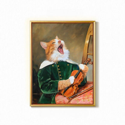 Custom Hand-Painted Pet Portrait - Gallery-Quality Canvas | PawsClone
