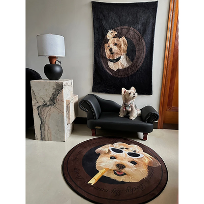 Custom Rug with Pet Face