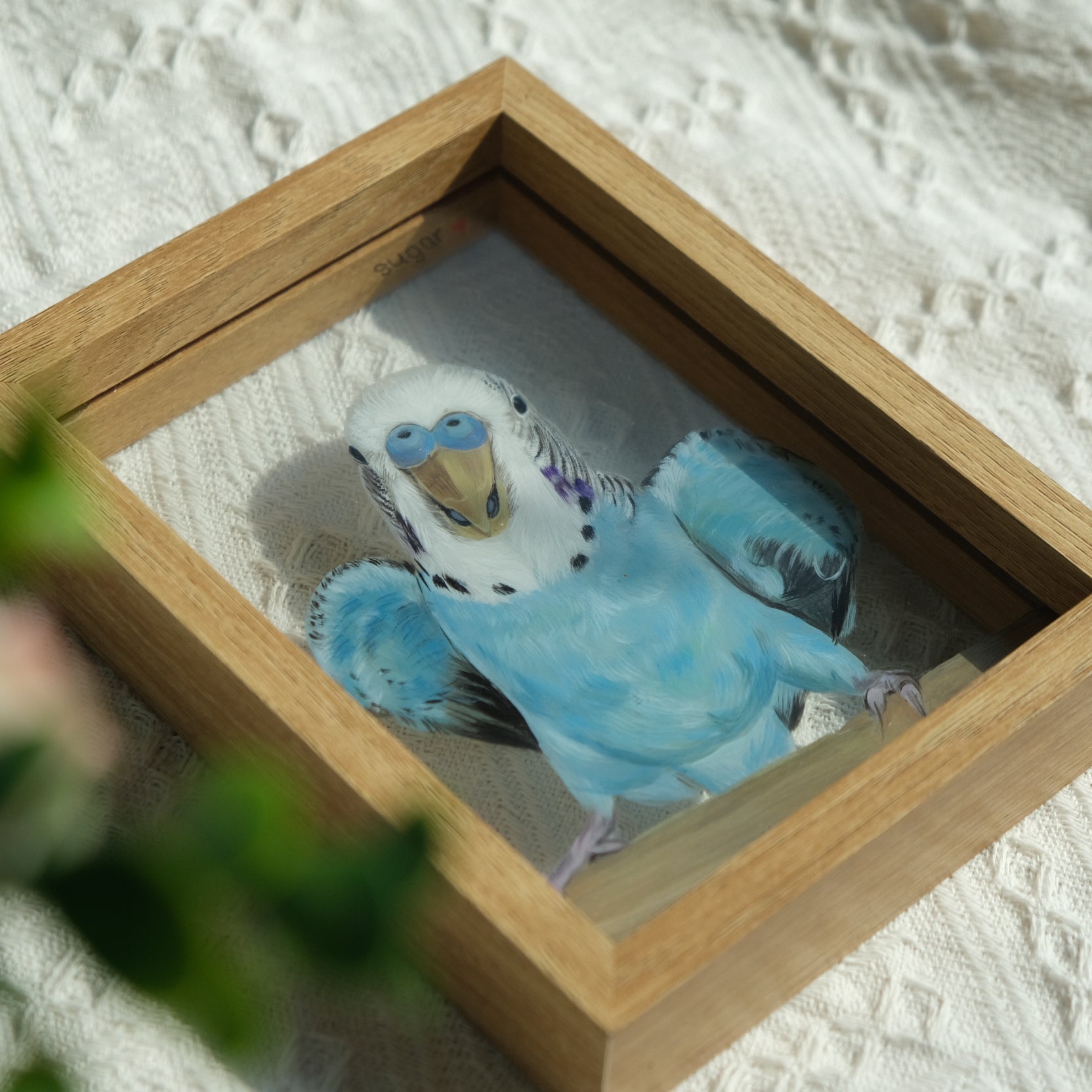 Hand-Painted Glass Pet Portrait - Custom Crystal Art | PawsClone