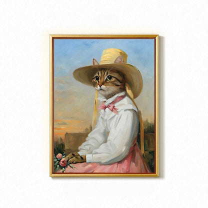 Custom Hand-Painted Pet Portrait - Gallery-Quality Canvas | PawsClone