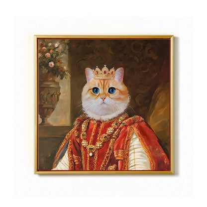Custom Hand-Painted Pet Portrait - Gallery-Quality Canvas | PawsClone
