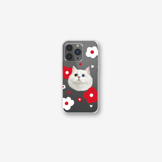 Custom iPhone Clear Case with Pet Photo