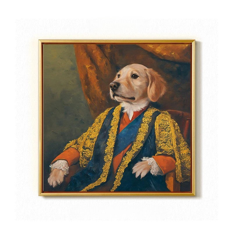 Custom Hand-Painted Pet Portrait - Gallery-Quality Canvas | PawsClone