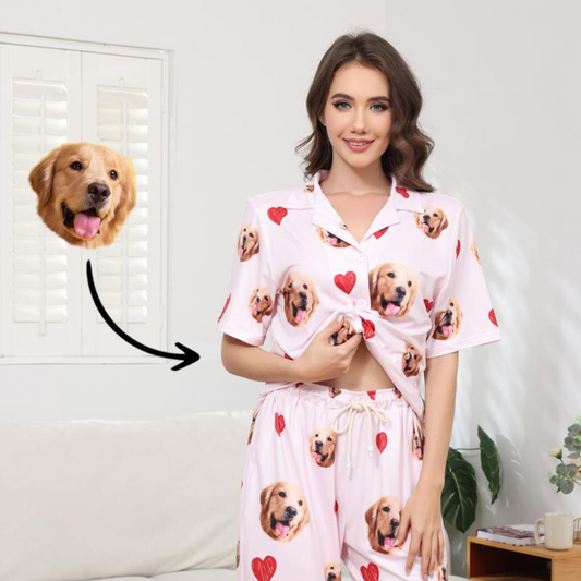 Custom Pet Pajamas - Matching Family Sets with Photo Prints | PawsClone