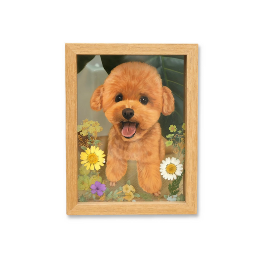 Hand-Painted Glass Pet Portrait - Custom Crystal Art | PawsClone