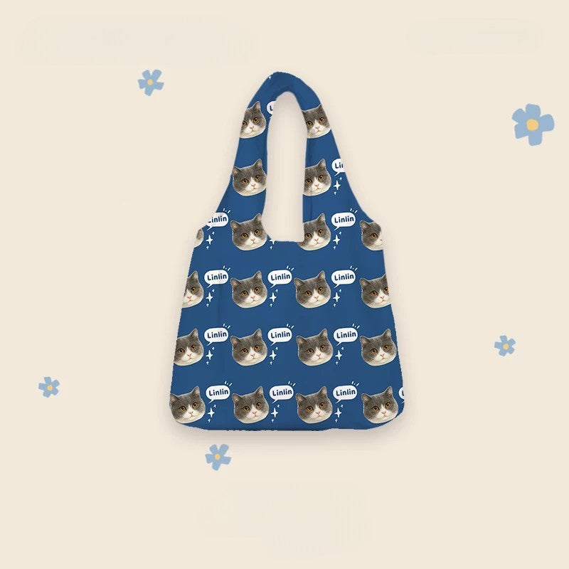 Custom Canva Bag with Pet Photo