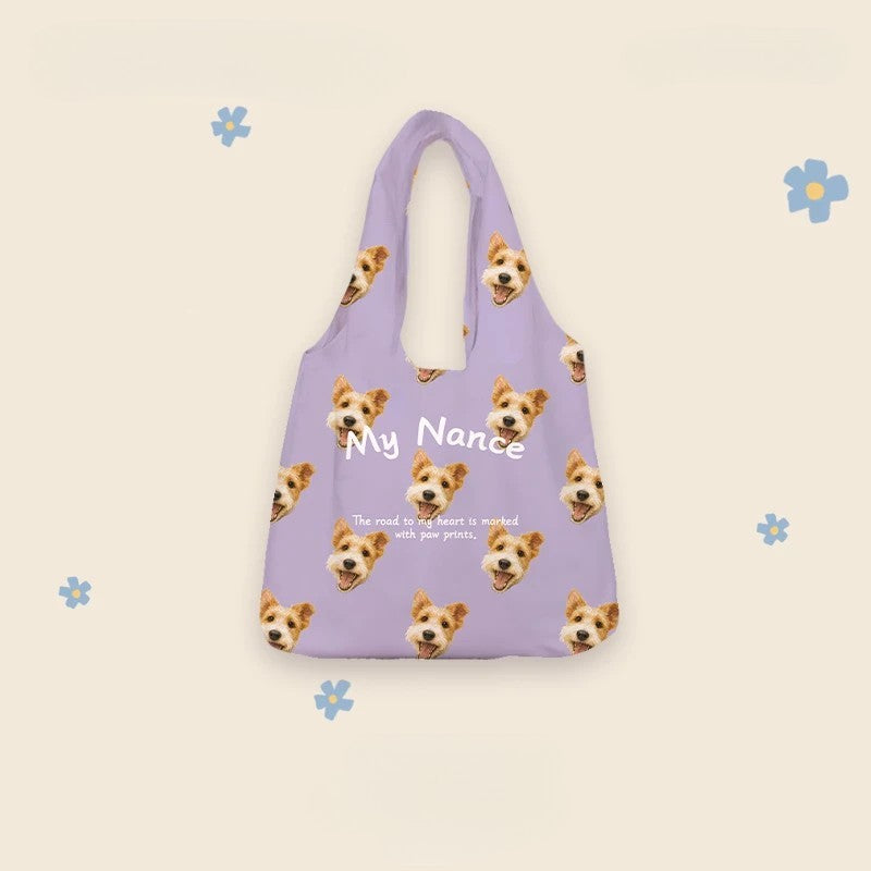 Custom Canva Bag with Pet Photo
