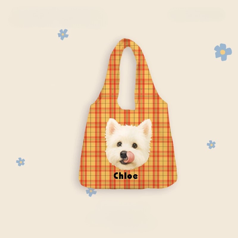 Custom Canva Bag with Pet Photo