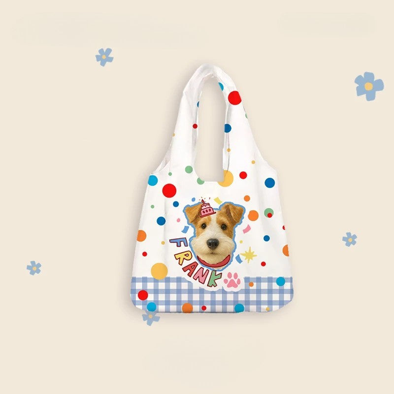 Custom Canva Bag with Pet Photo
