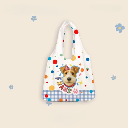 Custom Canva Bag with Pet Photo