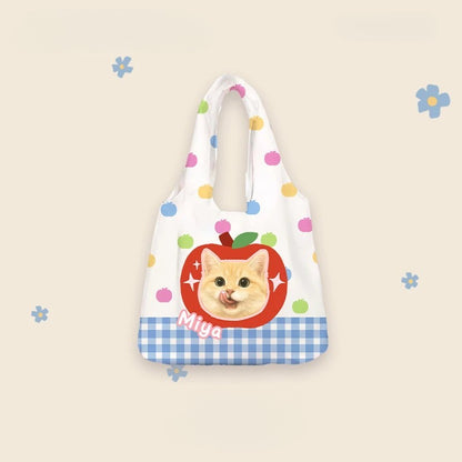 Custom Canva Bag with Pet Photo