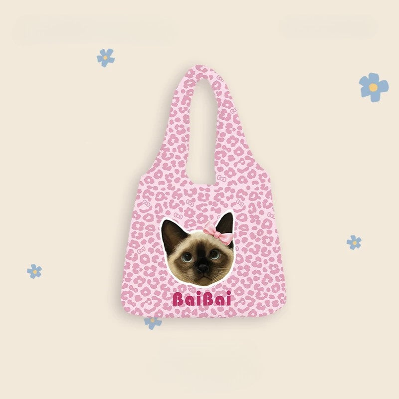 Custom Canva Bag with Pet Photo