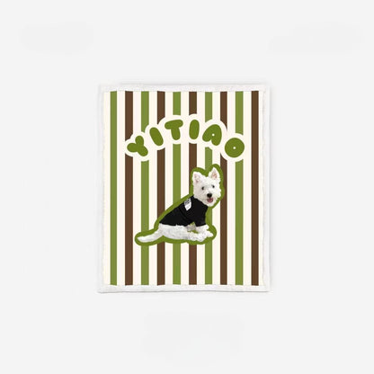 Custom Blanket with Pet Portrait