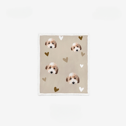 Custom Blanket with Pet Portrait